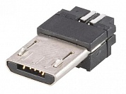 Штекер Micro USB-B 5-pin под пайку Gold pin