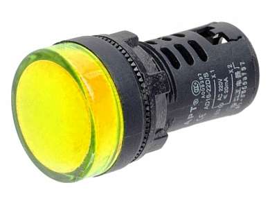 Индикатор M22 AD16-22D/S LED 220V -желтый-
