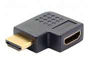Переходник шт. HDMI - гн. HDMI прямой угол  GOLD/Pl  тип 3