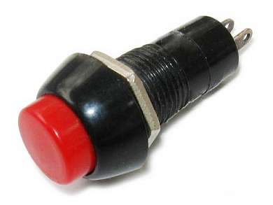 Кнопка M12 OFF-(ON) RWD-208 (PBS-11B) 3A/250V 2c -красная-
