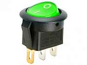 Выключатель OFF-ON RWB-214 (KCD1-101N, KCD1-202/N) neon 6.5A/250V 3c -зеленый-