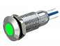 Индикатор  M8 LED 12V (GQ8PF) антивандальный IP67 -зеленый-