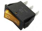 Выключатель OFF-ON RWB-403 (KCD3-101/N) neon 15A/250V 3c -желтый-