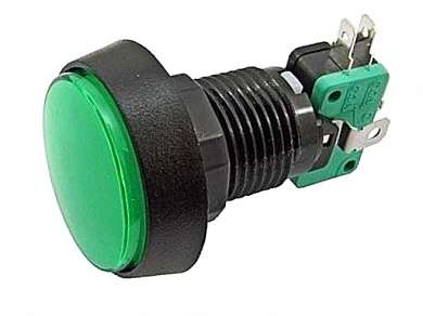 Кнопка M24 OFF-(ON) RWA-603 (GMSI-4B) LED12V 16A/250V -зеленый-