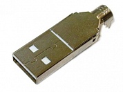 Штекер USB-A-CP на кабель б/к  Ni