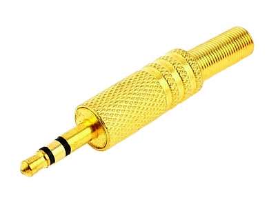 Штекер 2.5 мм стерео Gold
