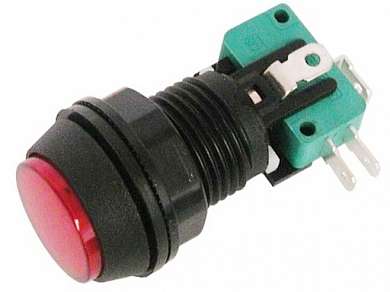 Кнопка M24 OFF-(ON) RWA-602 (GMSI-7B) LED12V 16A/250V -красный-